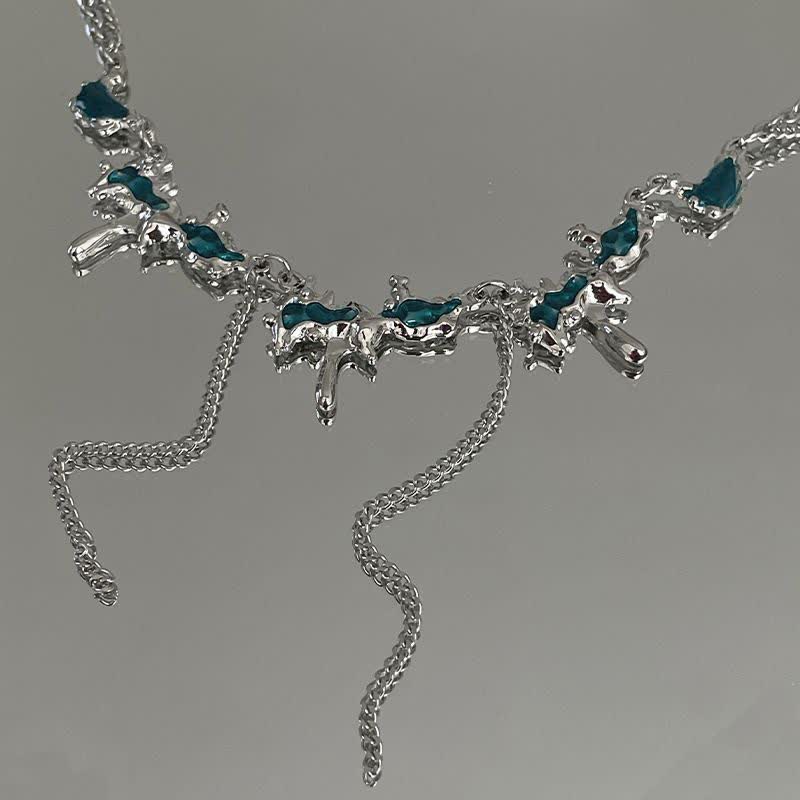 گردنبند استیل 925 نماد آب