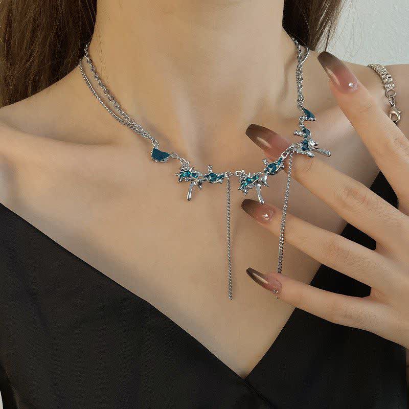 گردنبند استیل 925 نماد آب - Image 2