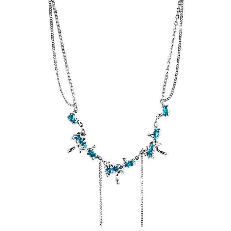 گردنبند استیل 925 نماد آب - Image 5