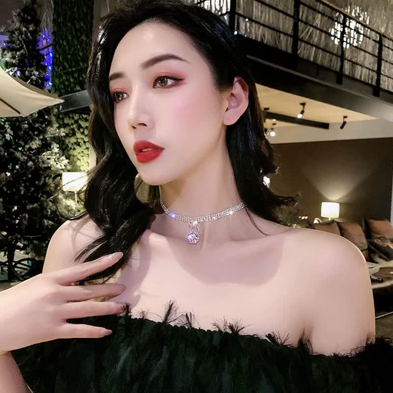 چوکر نگینی استیل ضد حساسیت - Image 5