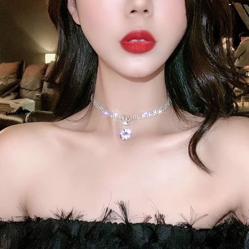 چوکر نگینی استیل ضد حساسیت - Image 6