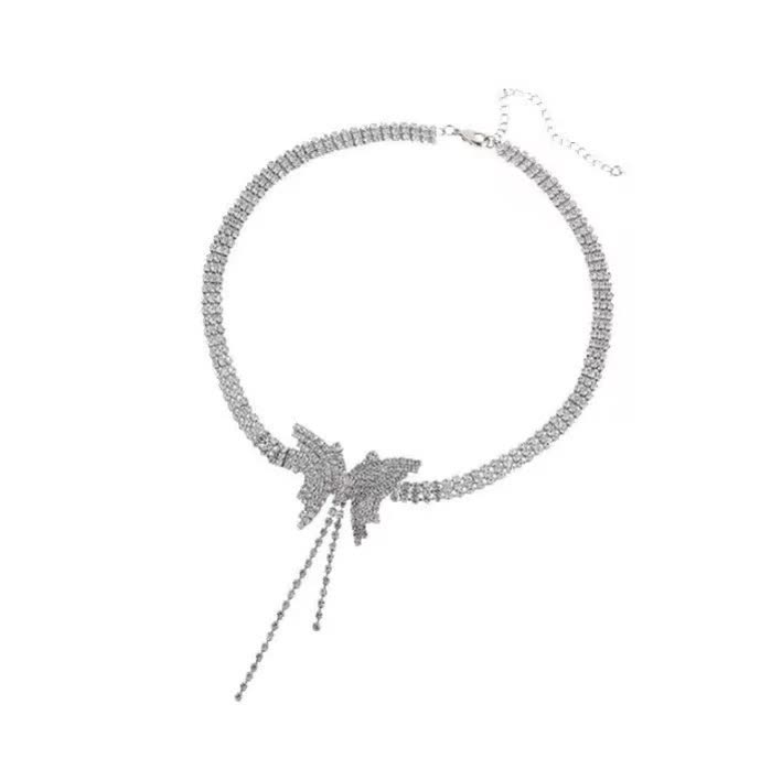 چوکر نگینی استیل ضد حساسیت - Image 2