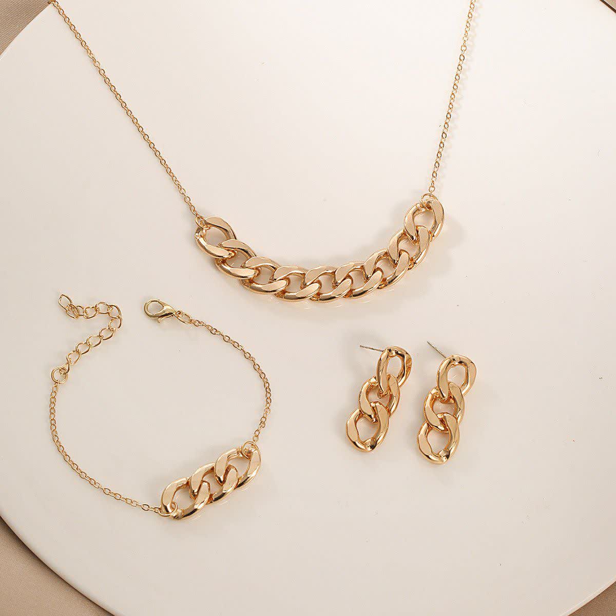 ست اکسسوری طلایی طرح کارتیر - Image 3