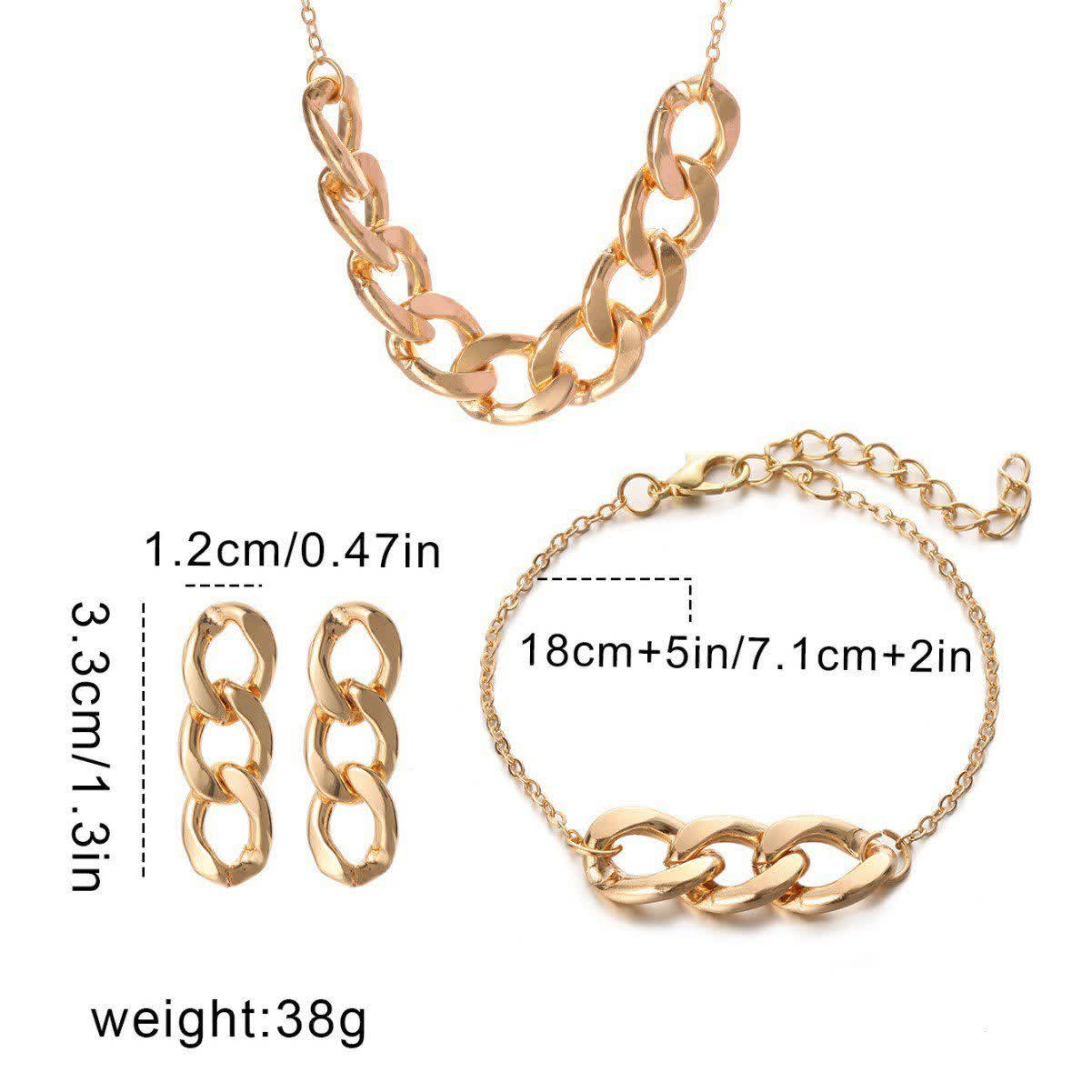 ست اکسسوری طلایی طرح کارتیر - Image 2