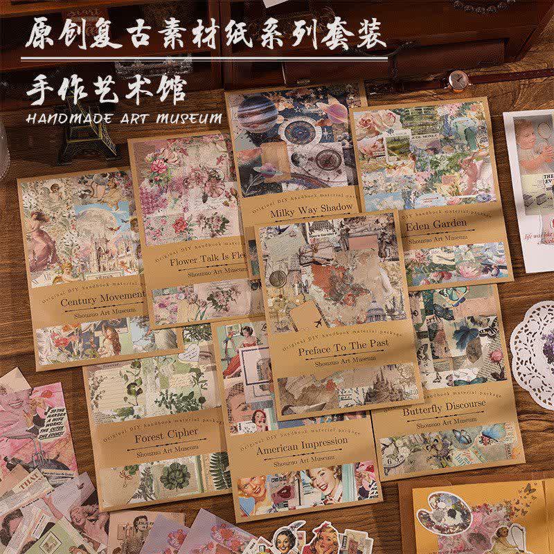 پک استیکر وینتیج Museum Series ۱۰۰ تایی | پک استیکر کلاسیک